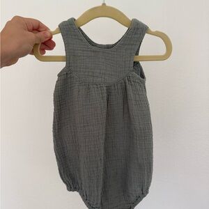 Rylee + Cru Gray Kids One Piece Bodysuit